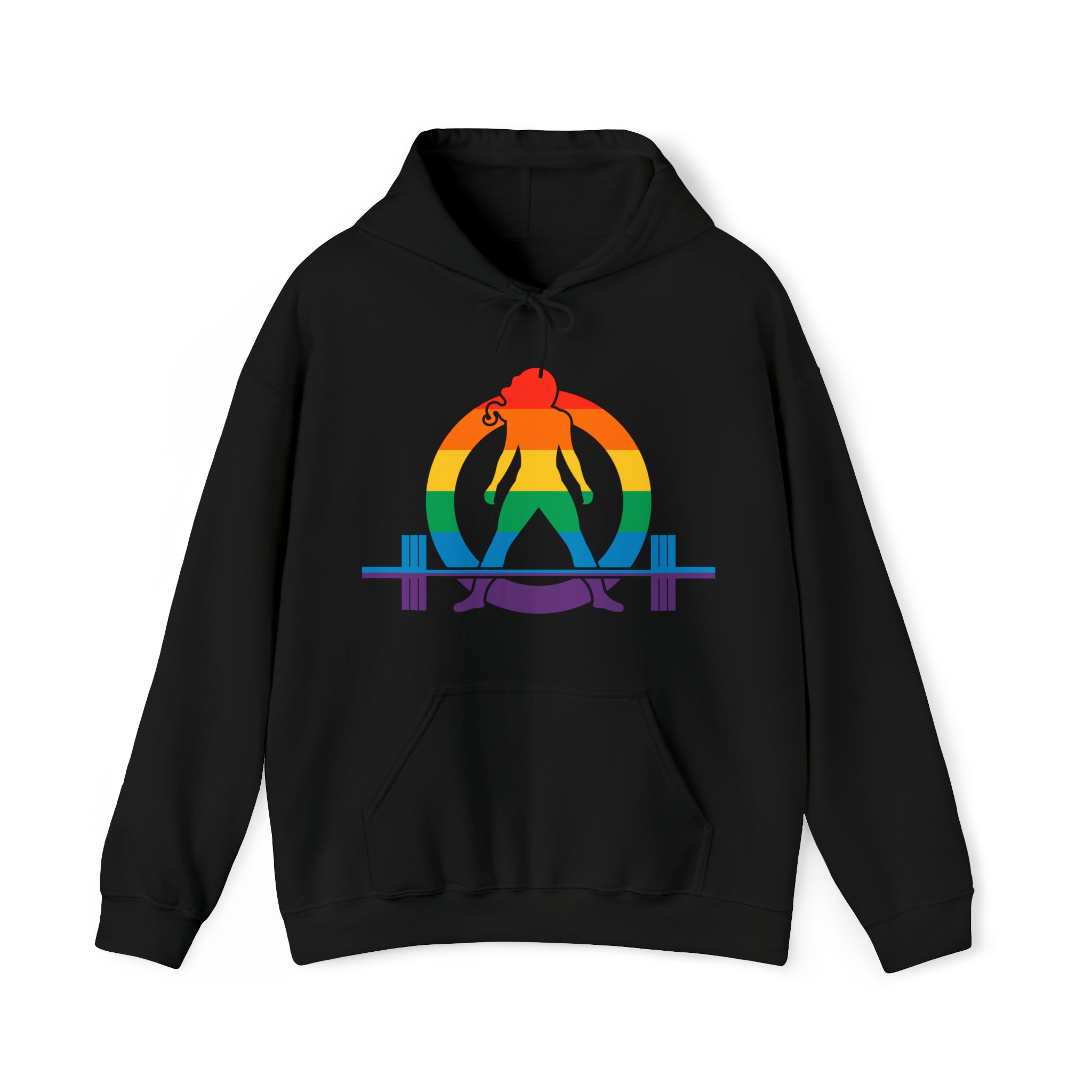 Strong Not Skinny - Pride Color Logo - Unisex Heavy Blend Hooded Sweatshirt