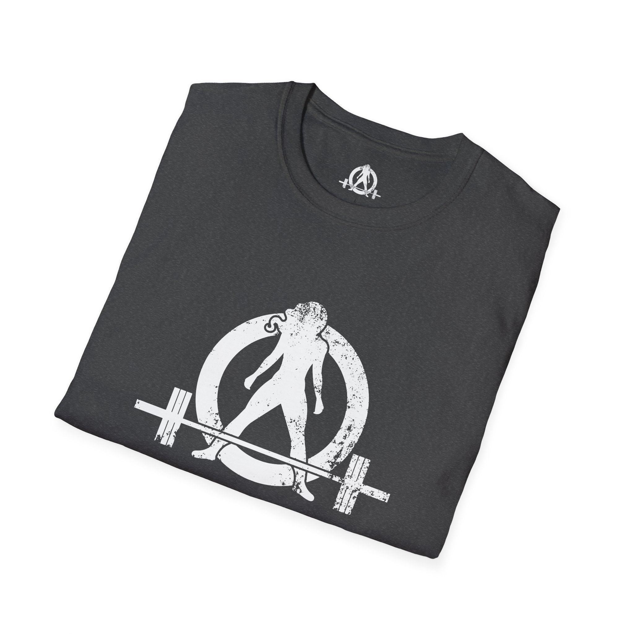 WWLW White Distressed Unisex Softstyle T-Shirt - White Distressed Logo - Plain Back