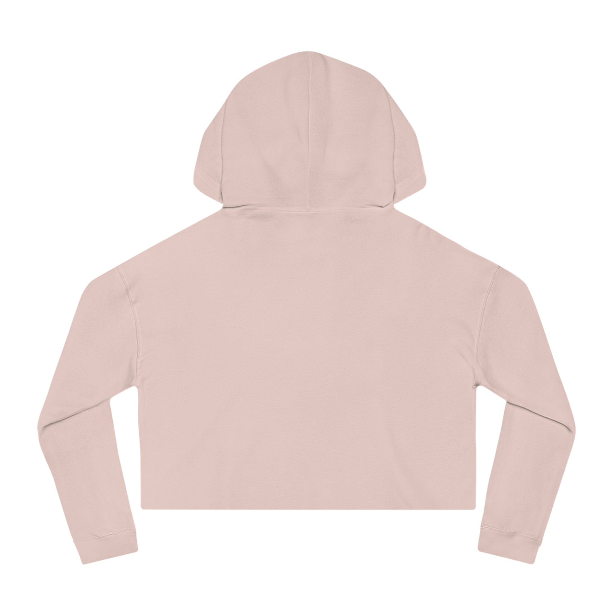 Women’s Cropped Hooded Sweatshirt - White Distressed Logo