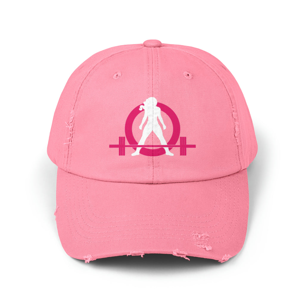 Unisex Distressed Cap - Classic Color Logo