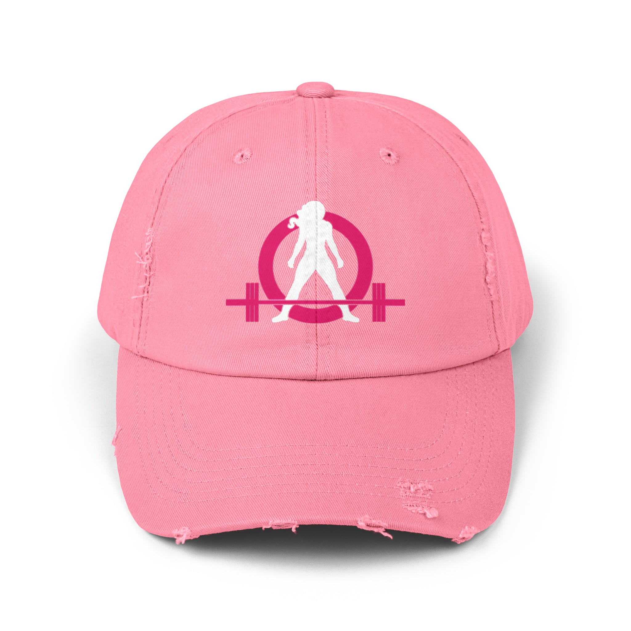 Unisex Distressed Cap - Classic Color Logo