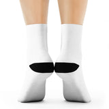 Coffee & Barbells - Socks - White with Black Logo