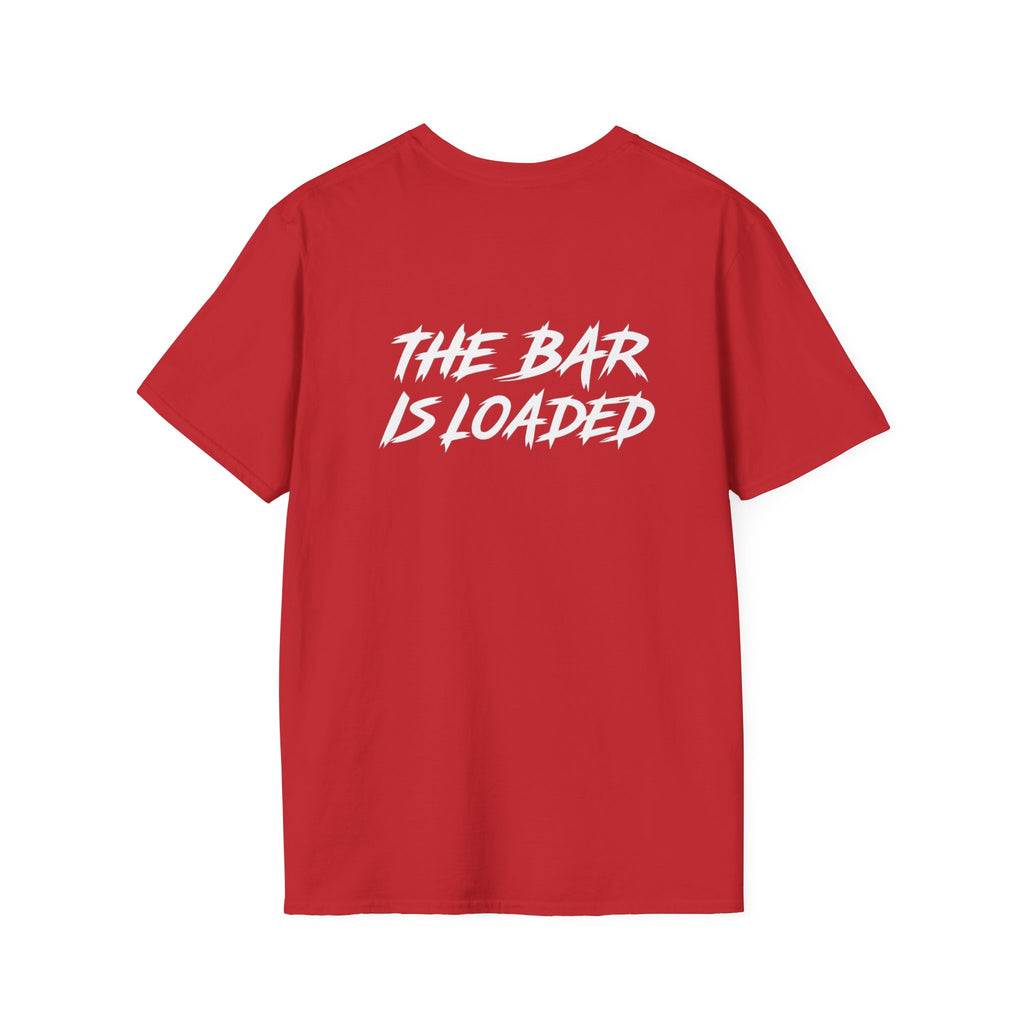 The Bar Is Loaded - Unisex Softstyle T-Shirt - Color Distressed Logo
