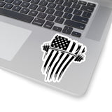 USA Barbell - Kiss-Cut Stickers - Black Logo