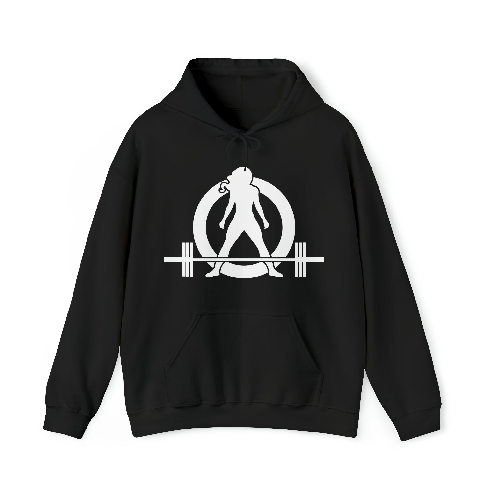 Kick Your Ass - Classic Logo White - Unisex Heavy Blend Hooded Sweatshirt (BEST SELLER)