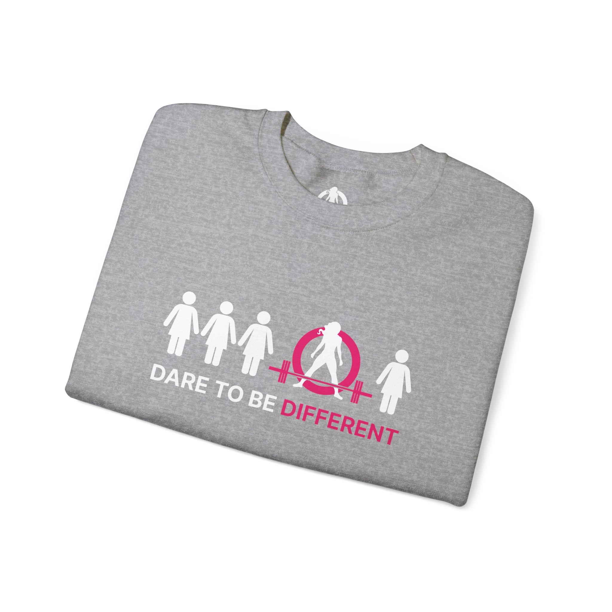 Dare To Be Different - Deadlift - Unisex Heavy Blend™ Crewneck Sweatshirt - Front  Logo