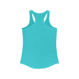 Distressed White Logo - Racer Back Tank Top - Women's Ideal Racerback Tank (BEST SELLER