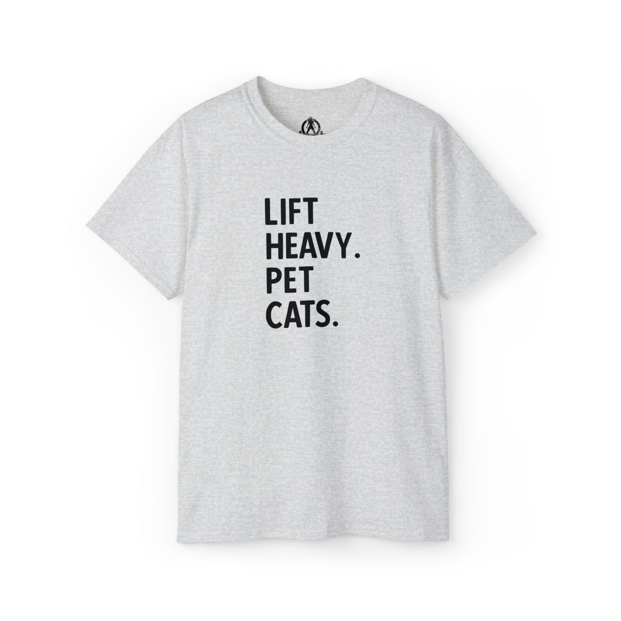 Lift Heavy Pet Cats - Unisex Ultra Cotton Tee - Black Logo