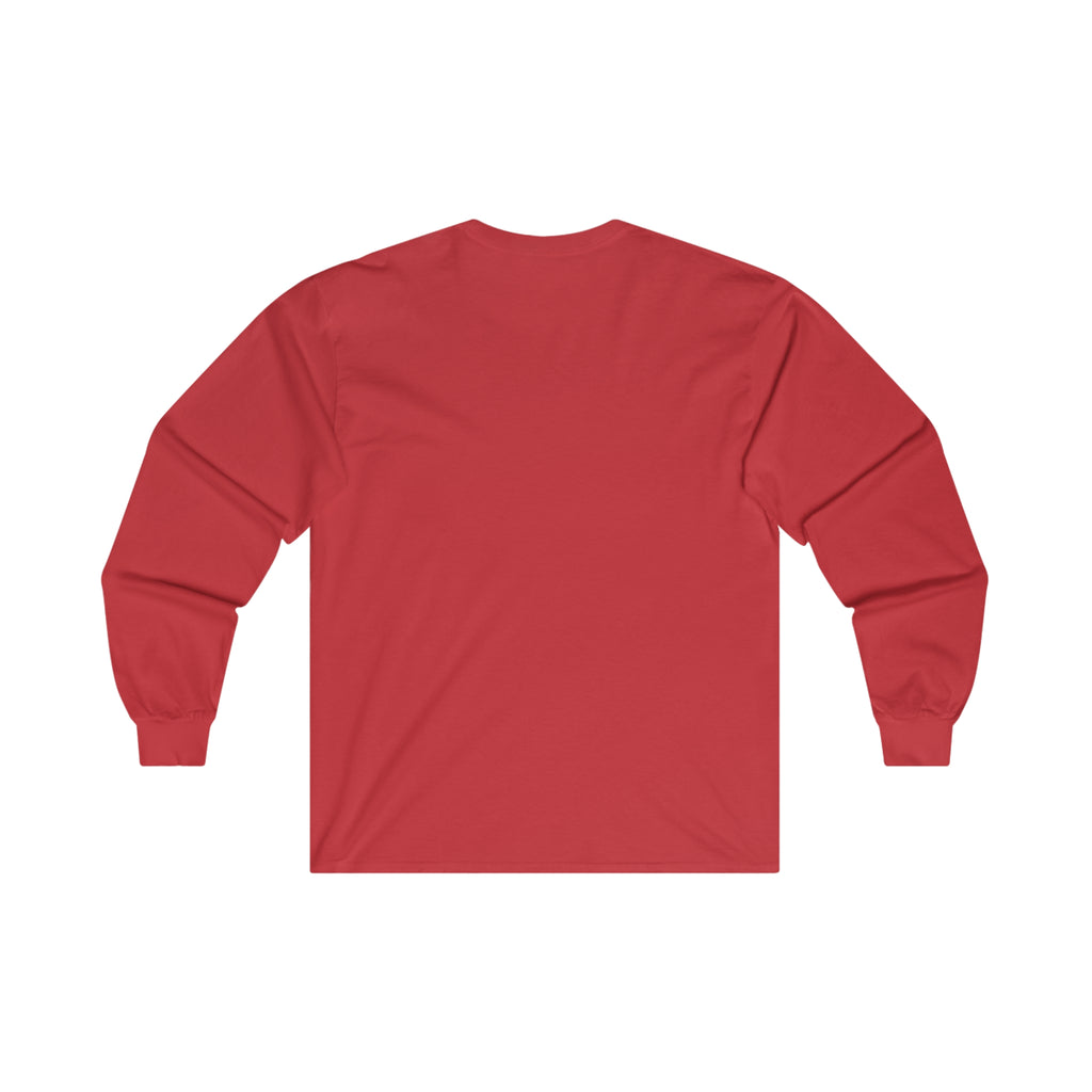 Coffee & Barbells - Unisex Ultra Cotton Long Sleeve Tee - Black Front Logo Plain Back
