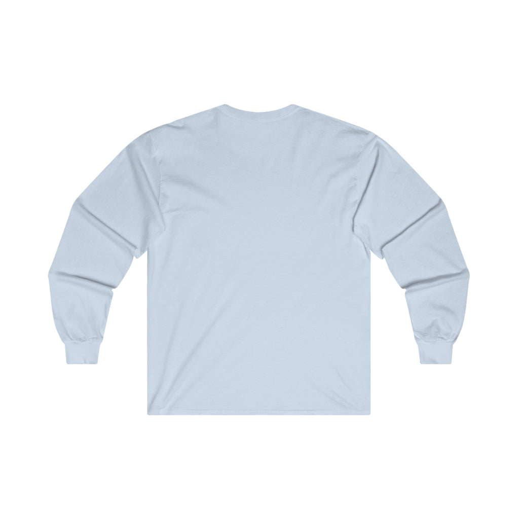 Coffee & Barbells - Unisex Ultra Cotton Long Sleeve Tee - Black Front Logo Plain Back