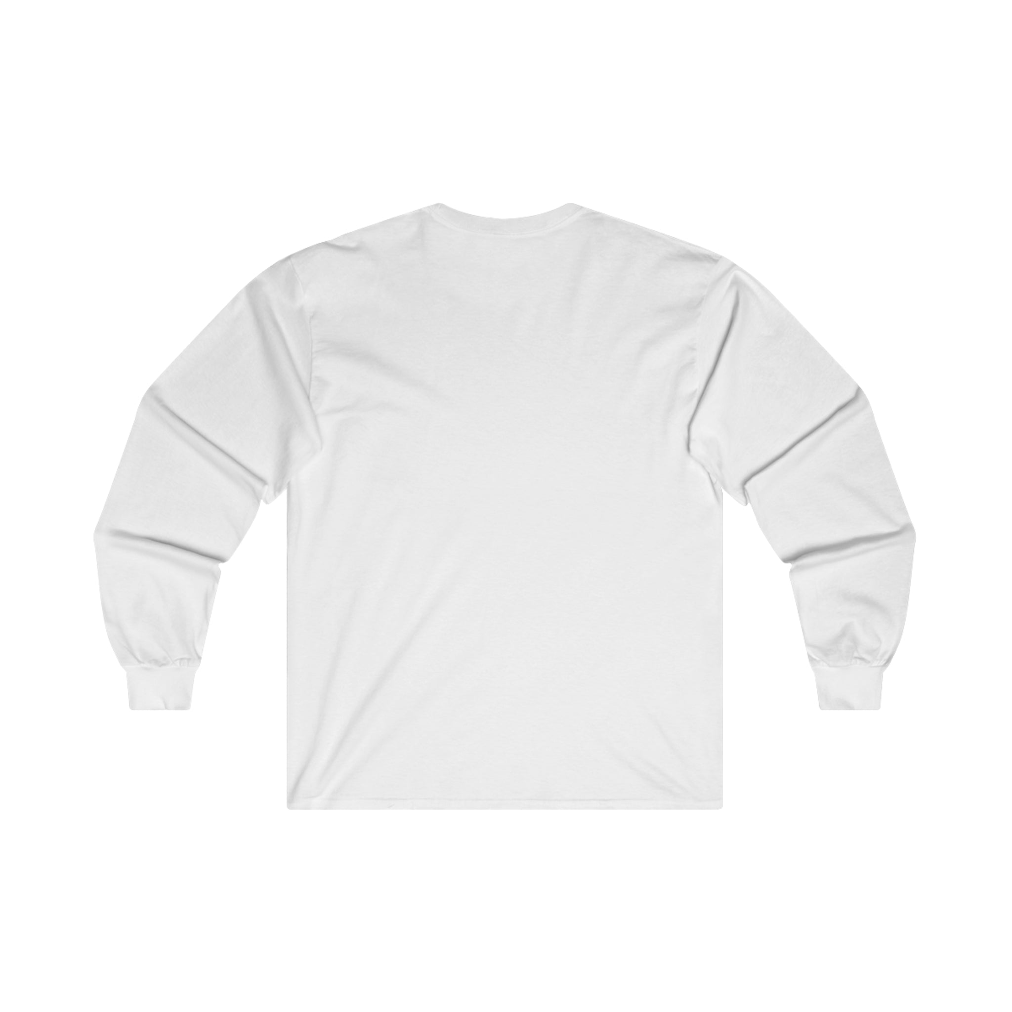Coffee & Barbells - Unisex Ultra Cotton Long Sleeve Tee - Black Front Logo Plain Back