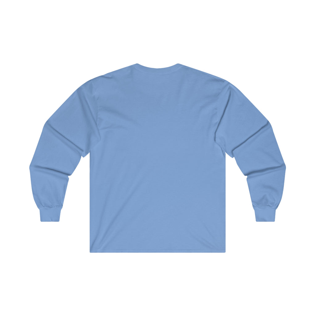 Coffee & Barbells - Unisex Ultra Cotton Long Sleeve Tee - Black Front Logo Plain Back