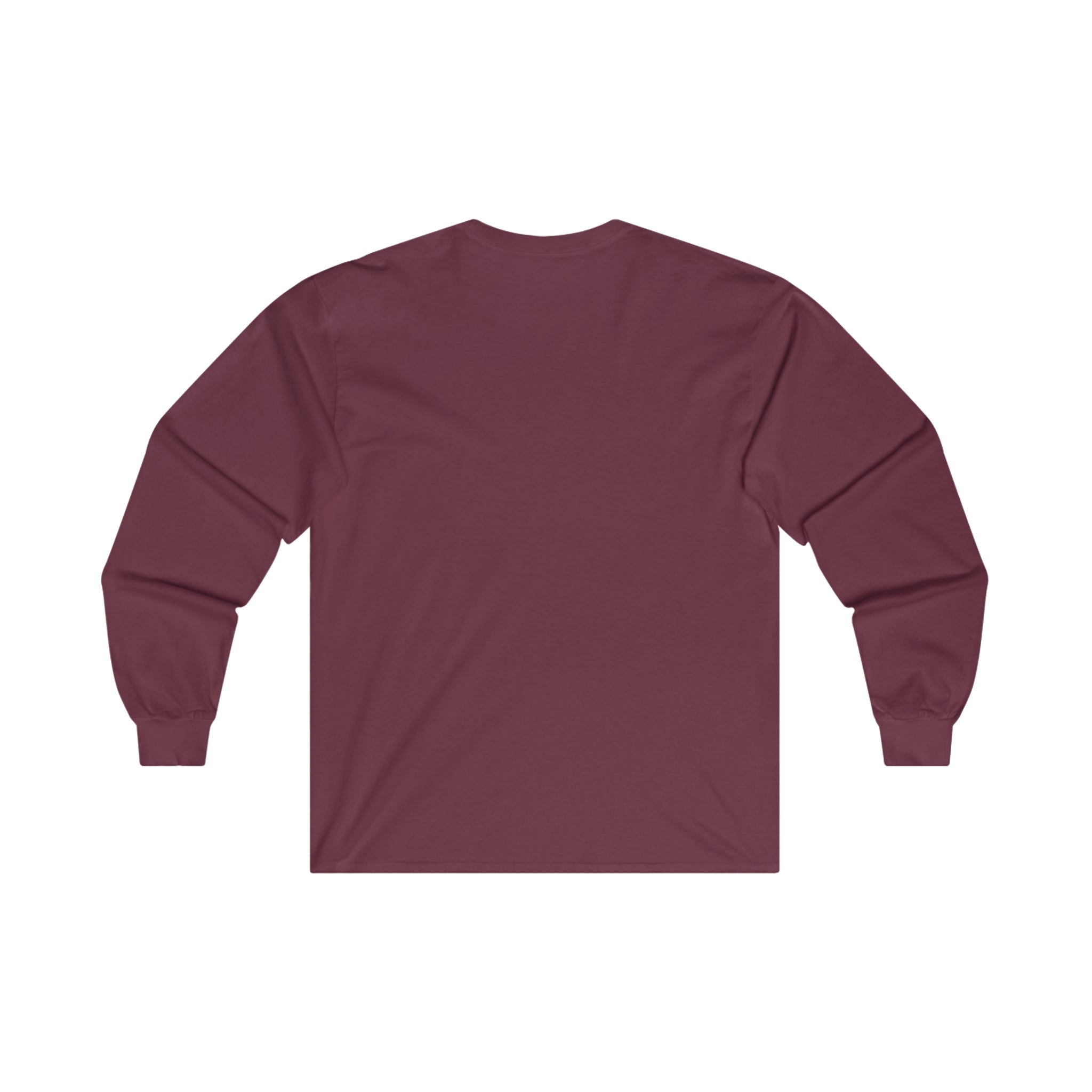 Coffee & Barbells - Unisex Ultra Cotton Long Sleeve Tee - Black Front Logo Plain Back