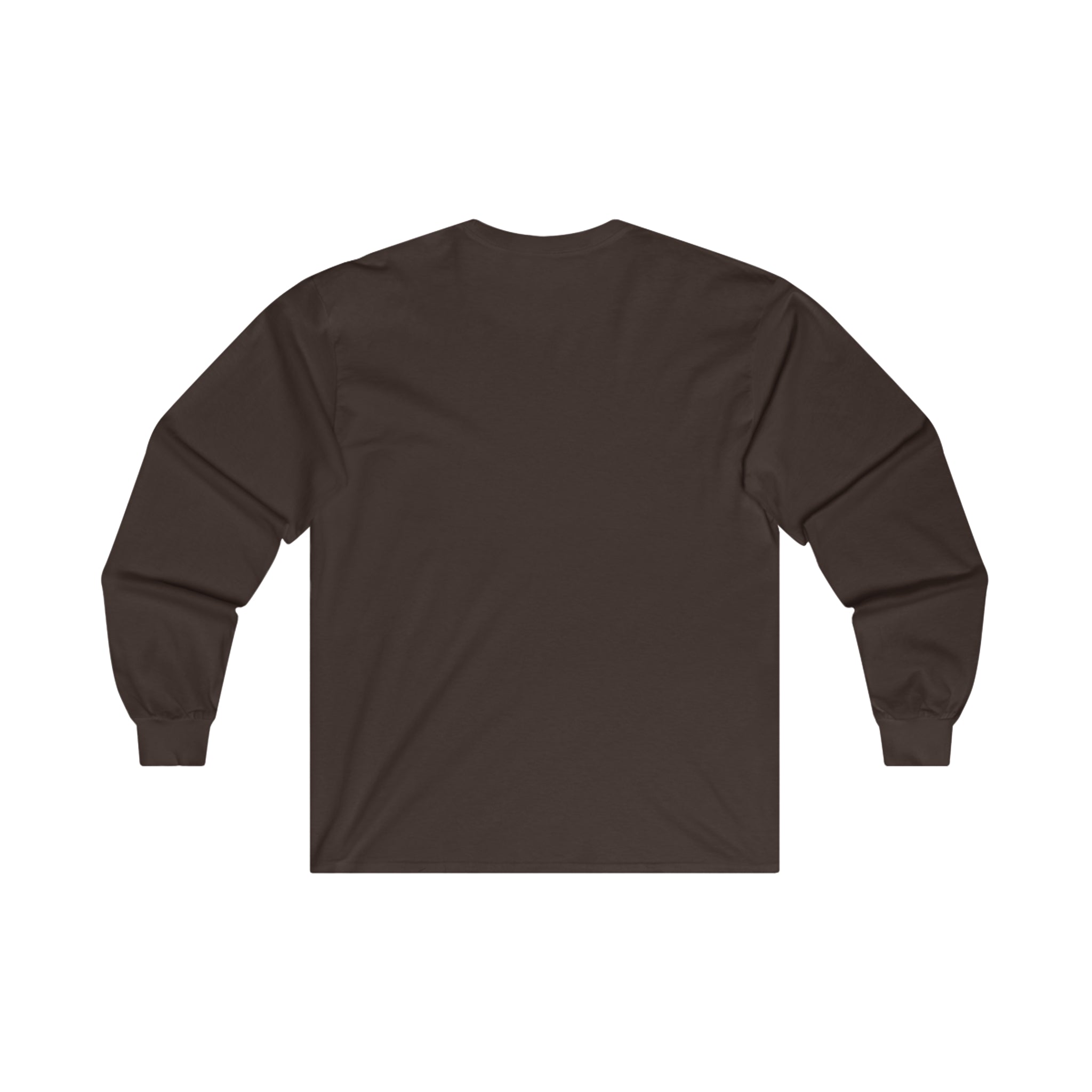 Coffee & Barbells - Unisex Ultra Cotton Long Sleeve Tee - Black Front Logo Plain Back