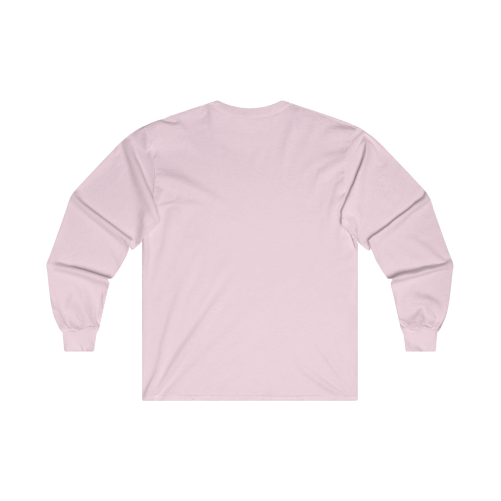 Coffee & Barbells - Unisex Ultra Cotton Long Sleeve Tee - Black Front Logo Plain Back