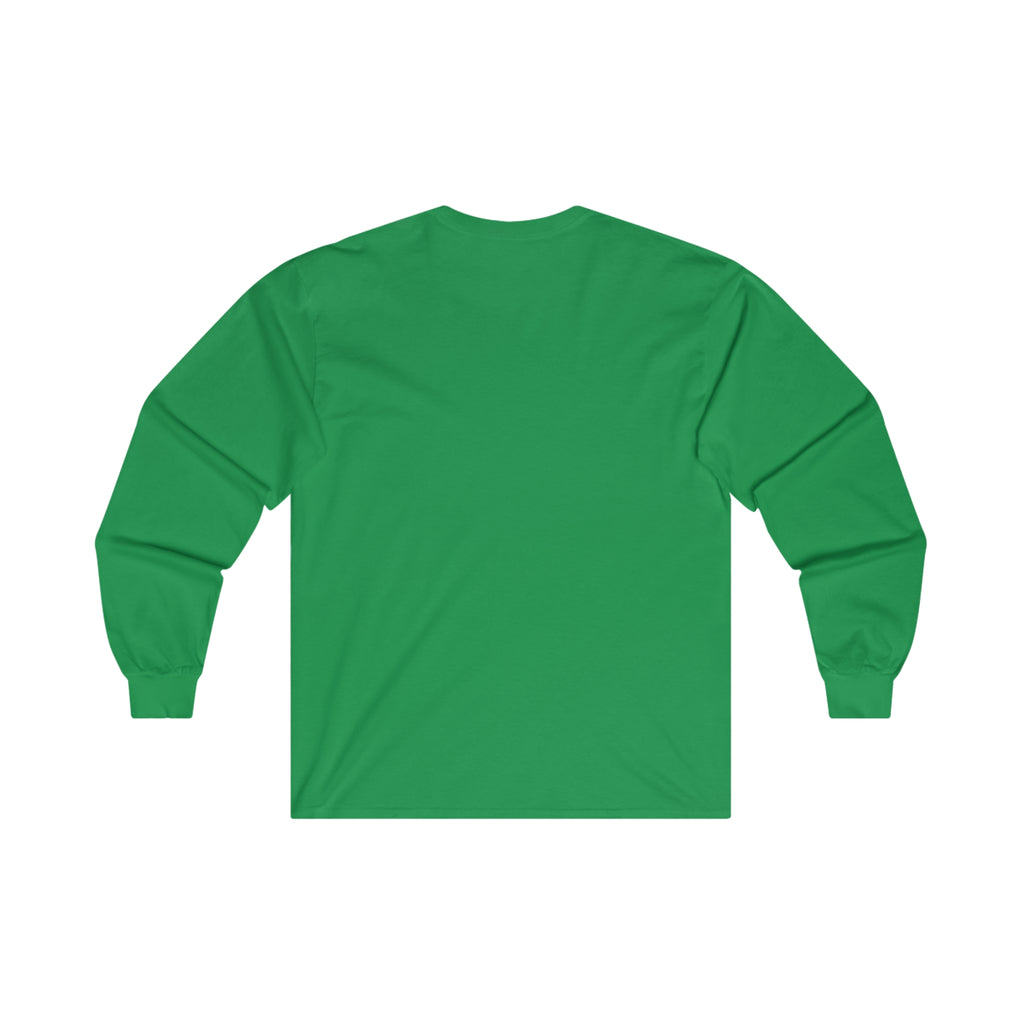 Coffee & Barbells - Unisex Ultra Cotton Long Sleeve Tee - Black Front Logo Plain Back
