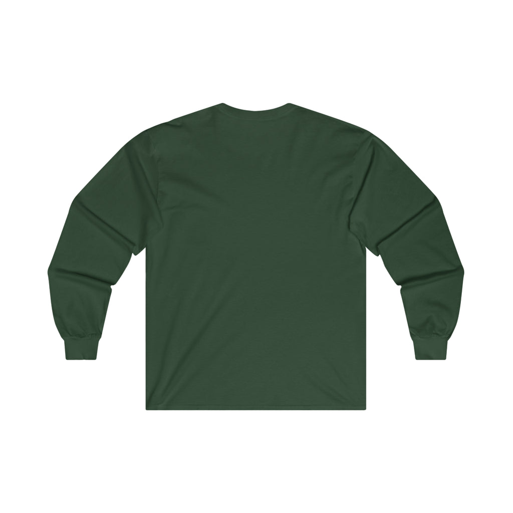 Coffee & Barbells - Unisex Ultra Cotton Long Sleeve Tee - Black Front Logo Plain Back