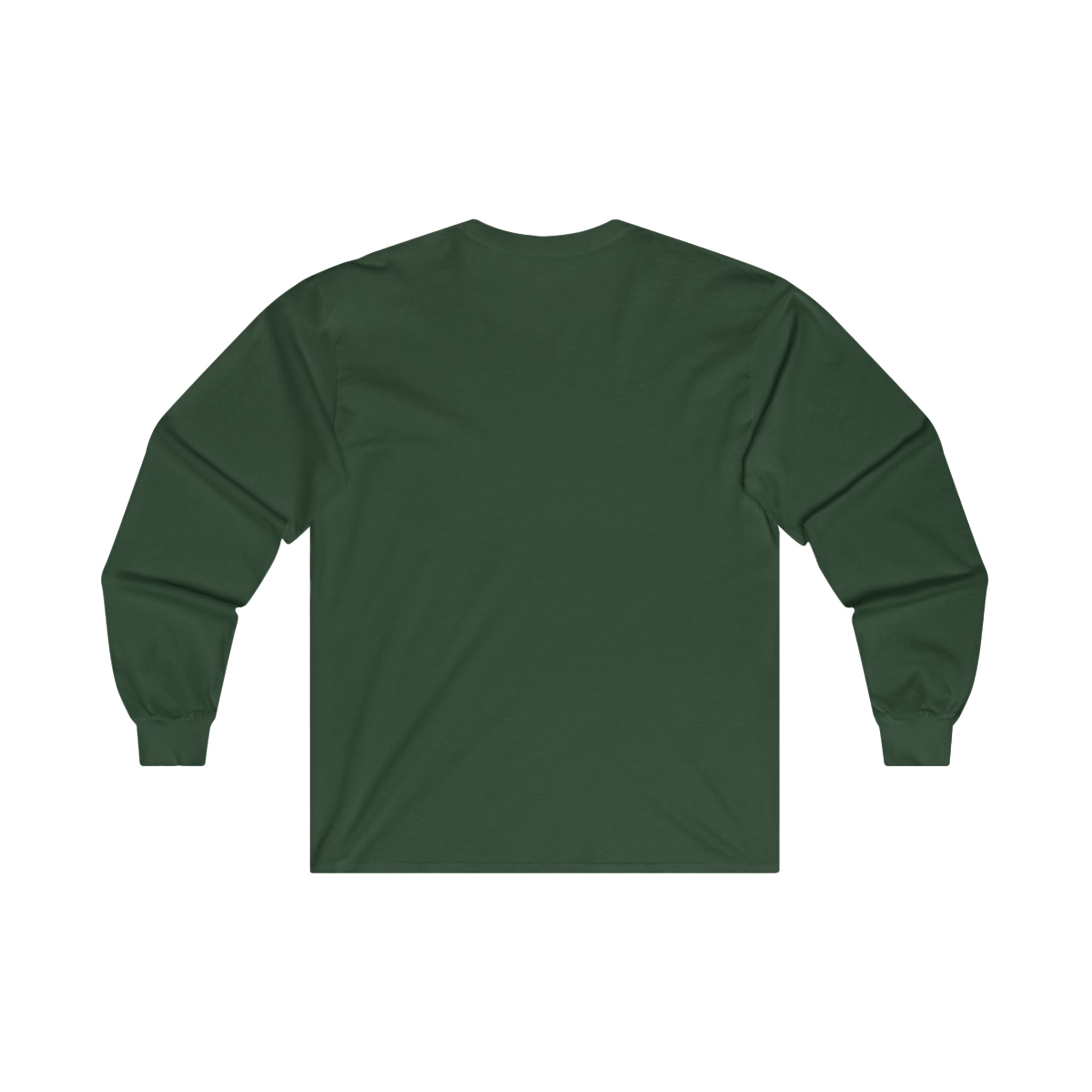 Coffee & Barbells - Unisex Ultra Cotton Long Sleeve Tee - Black Front Logo Plain Back