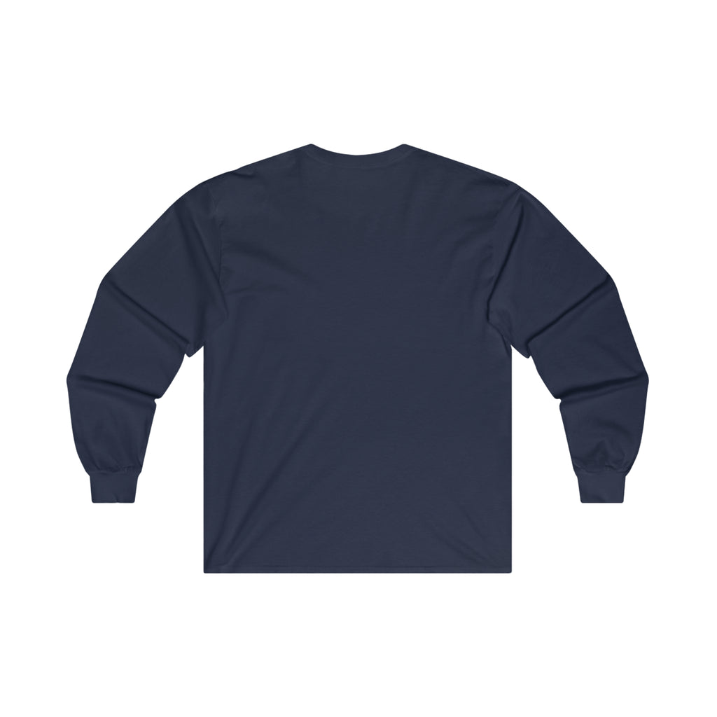 Coffee & Barbells - Unisex Ultra Cotton Long Sleeve Tee - Black Front Logo Plain Back