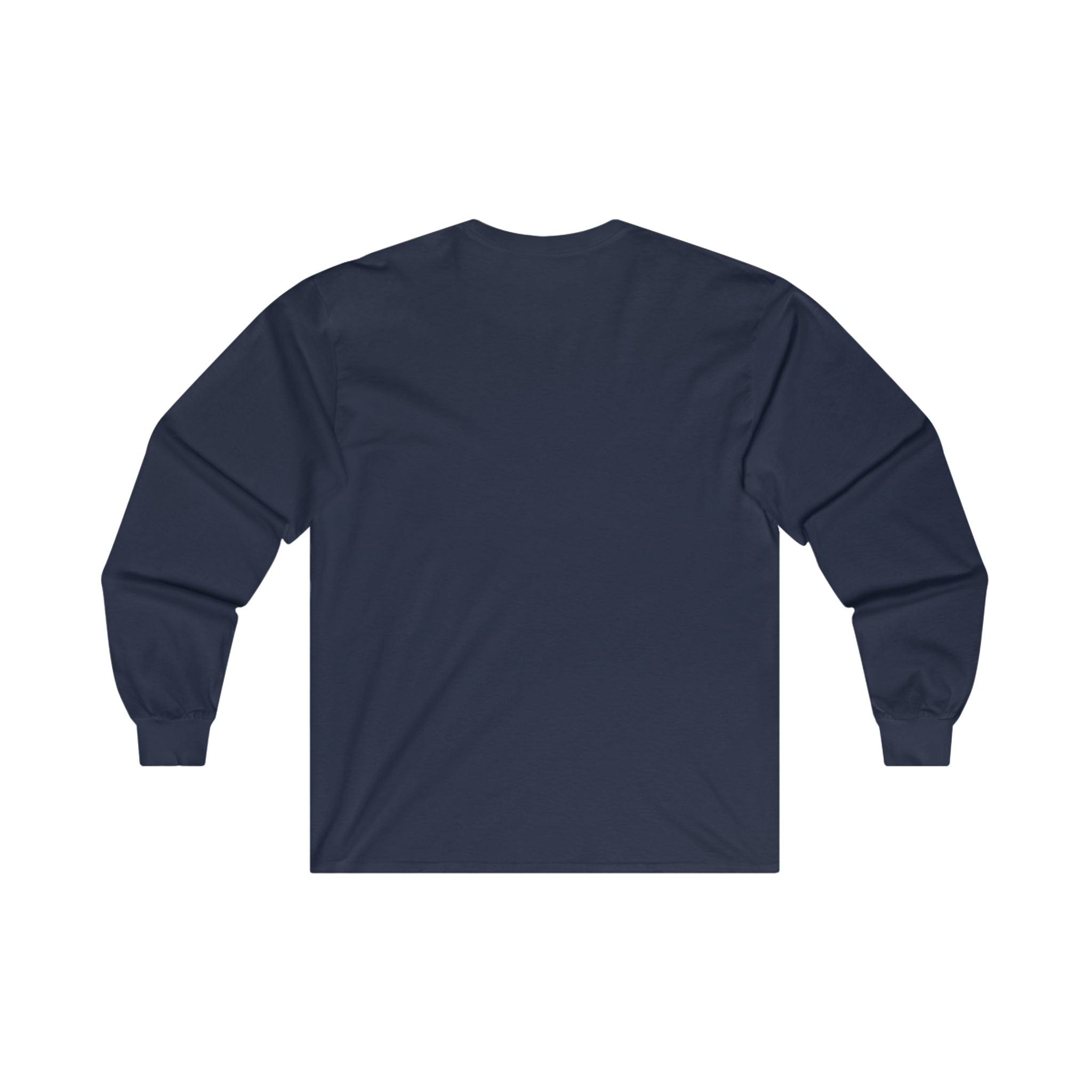Coffee & Barbells - Unisex Ultra Cotton Long Sleeve Tee - Black Front Logo Plain Back