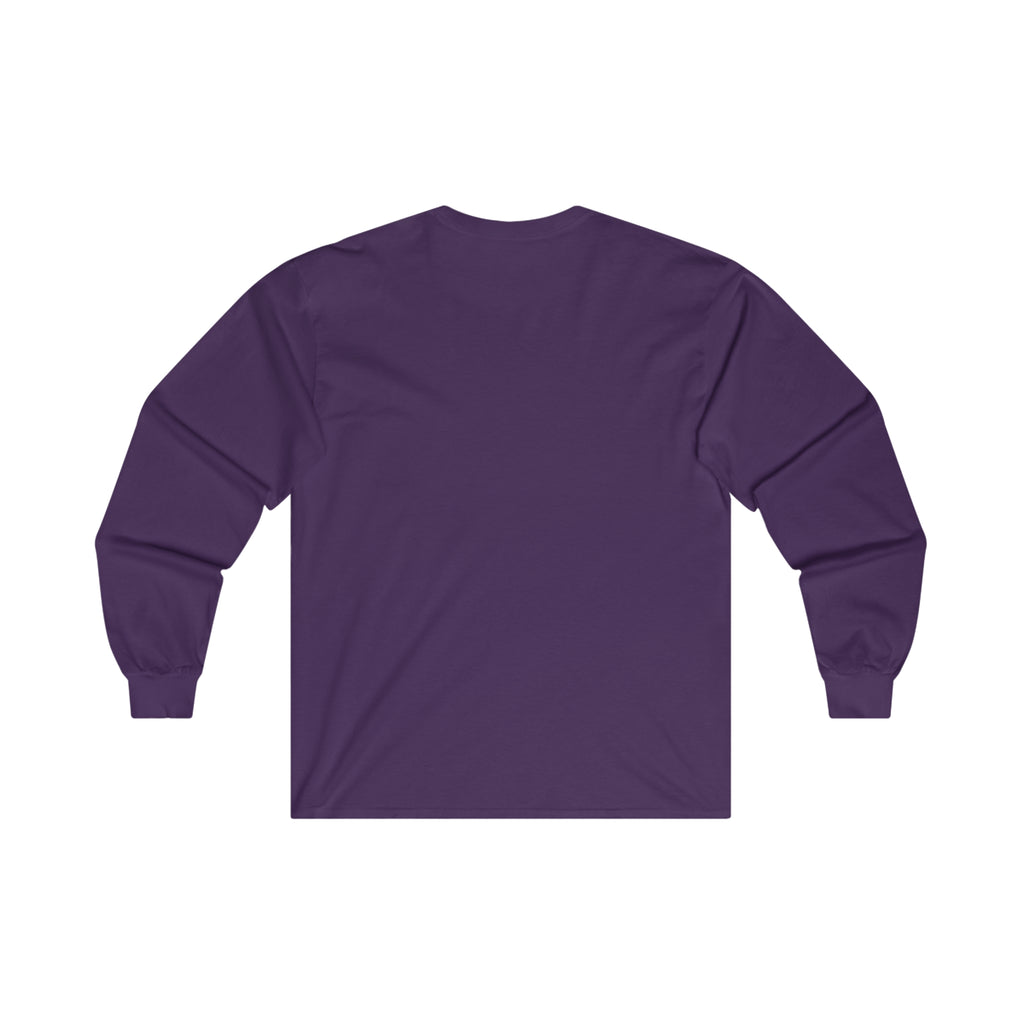 Coffee & Barbells - Unisex Ultra Cotton Long Sleeve Tee - Black Front Logo Plain Back