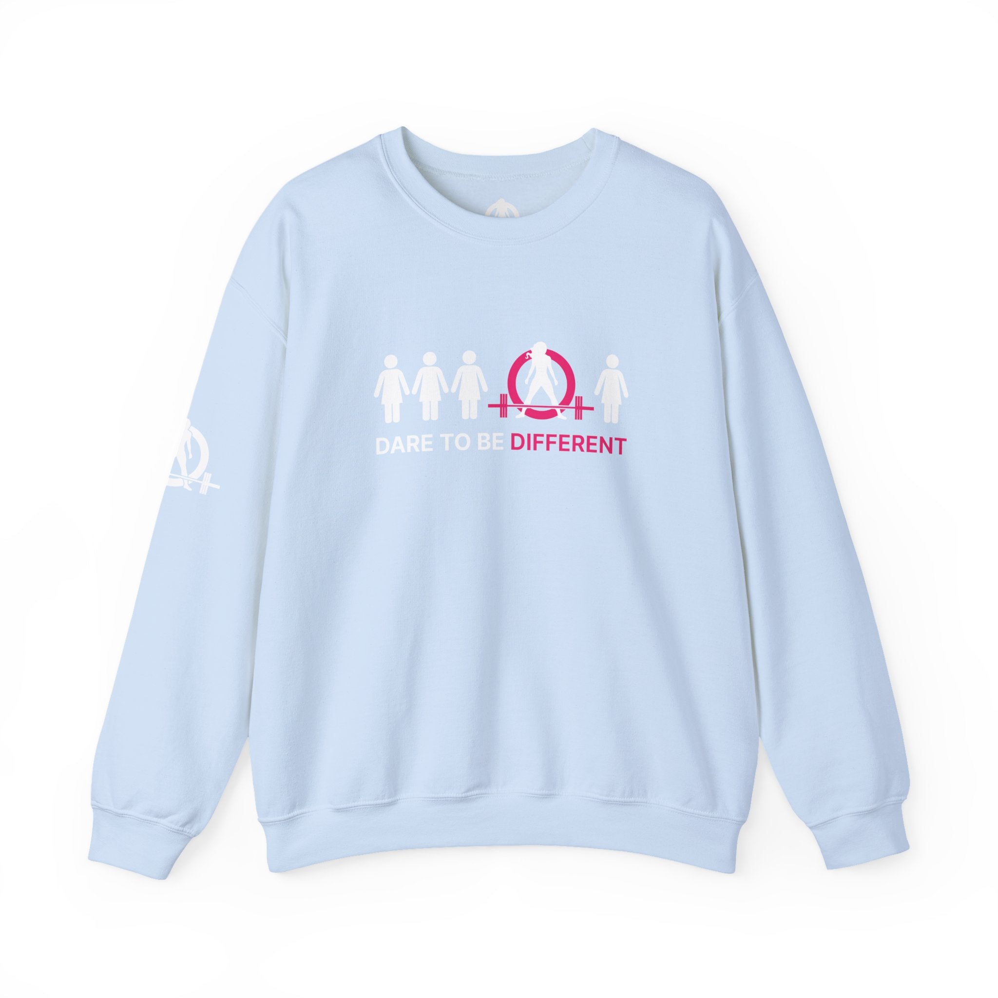Dare To Be Different - Deadlift - Unisex Heavy Blend™ Crewneck Sweatshirt - Front  Logo Plain Back
