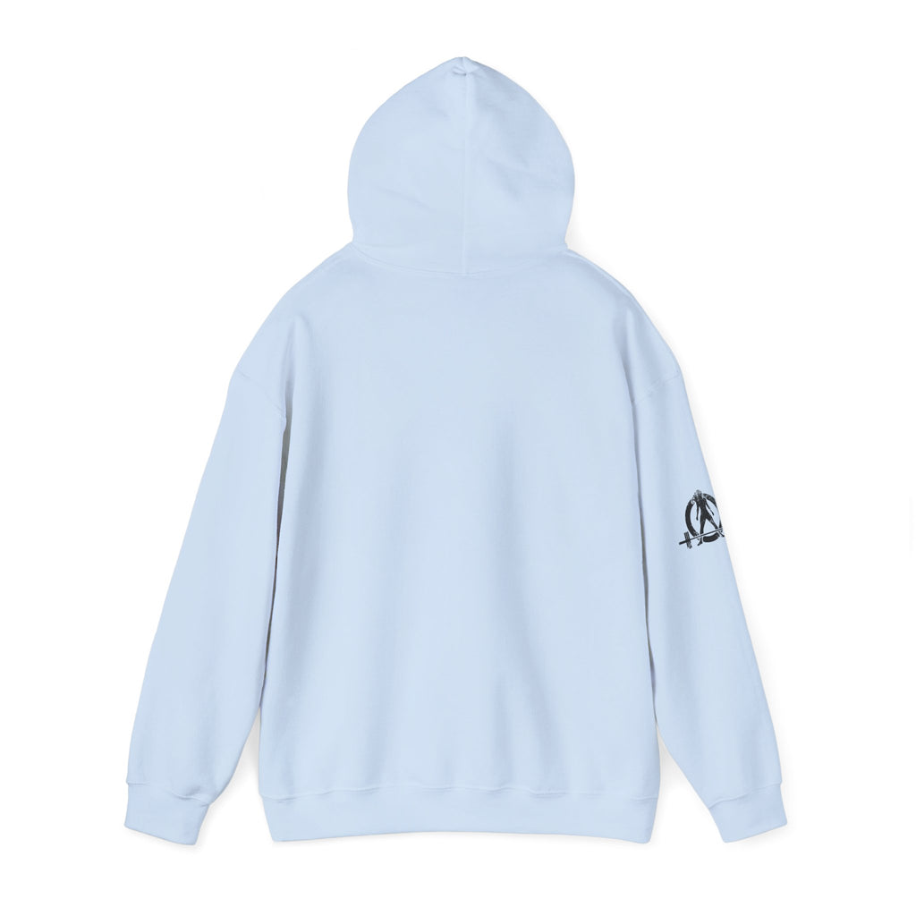 Strong Not Skinny - Unisex Heavy Blend Hooded Sweatshirt - Black Front Logo