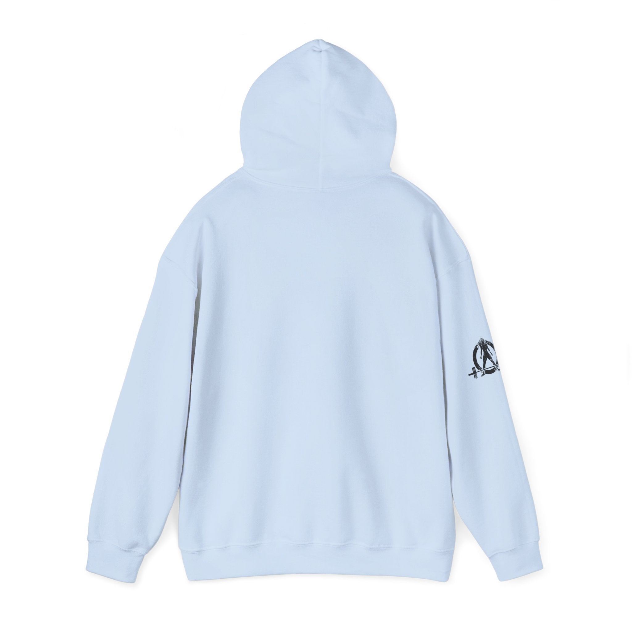 Strong Not Skinny - Unisex Heavy Blend Hooded Sweatshirt - Black Front Logo