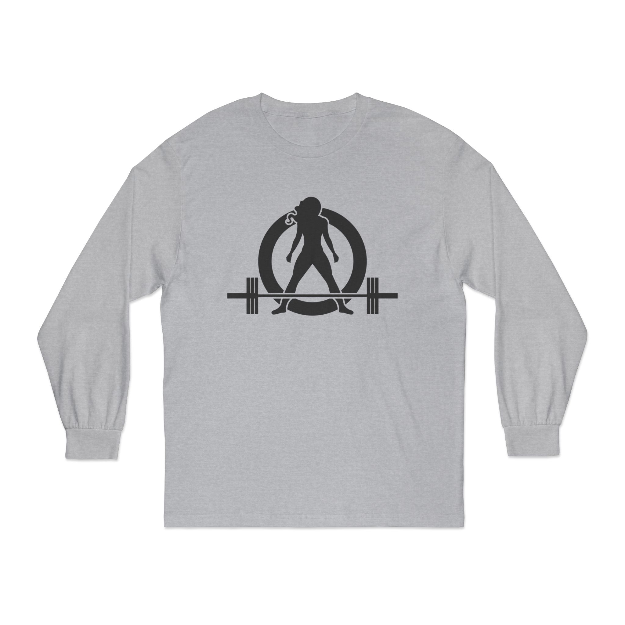 Goal Weight Strong AF - Unisex Classic Long Sleeve T-Shirt - Black Print on Front & Back