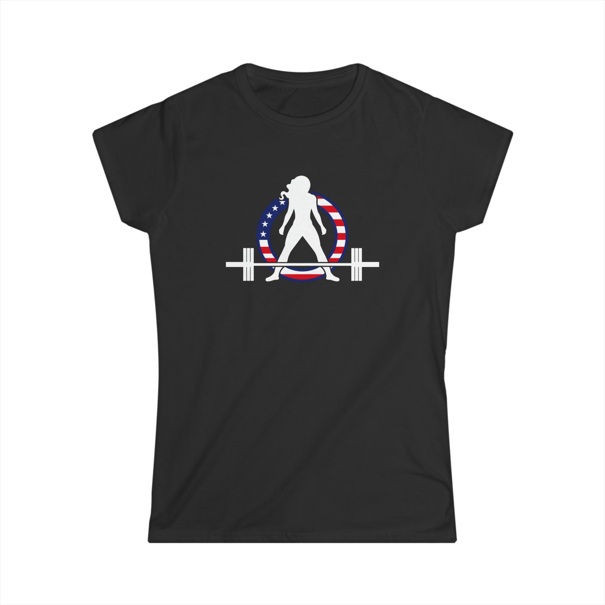 USA - Women's Softstyle Tee -  Color Dark Logo