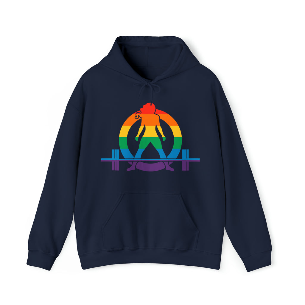 Strong Not Skinny - Pride Color Logo - Unisex Heavy Blend Hooded Sweatshirt