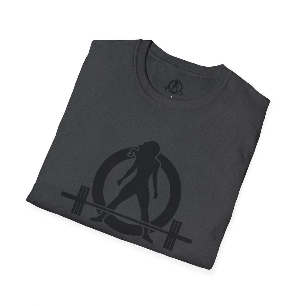 Iron Sharpens Iron - Unisex Softstyle T-Shirt - Black Logo Front & Back