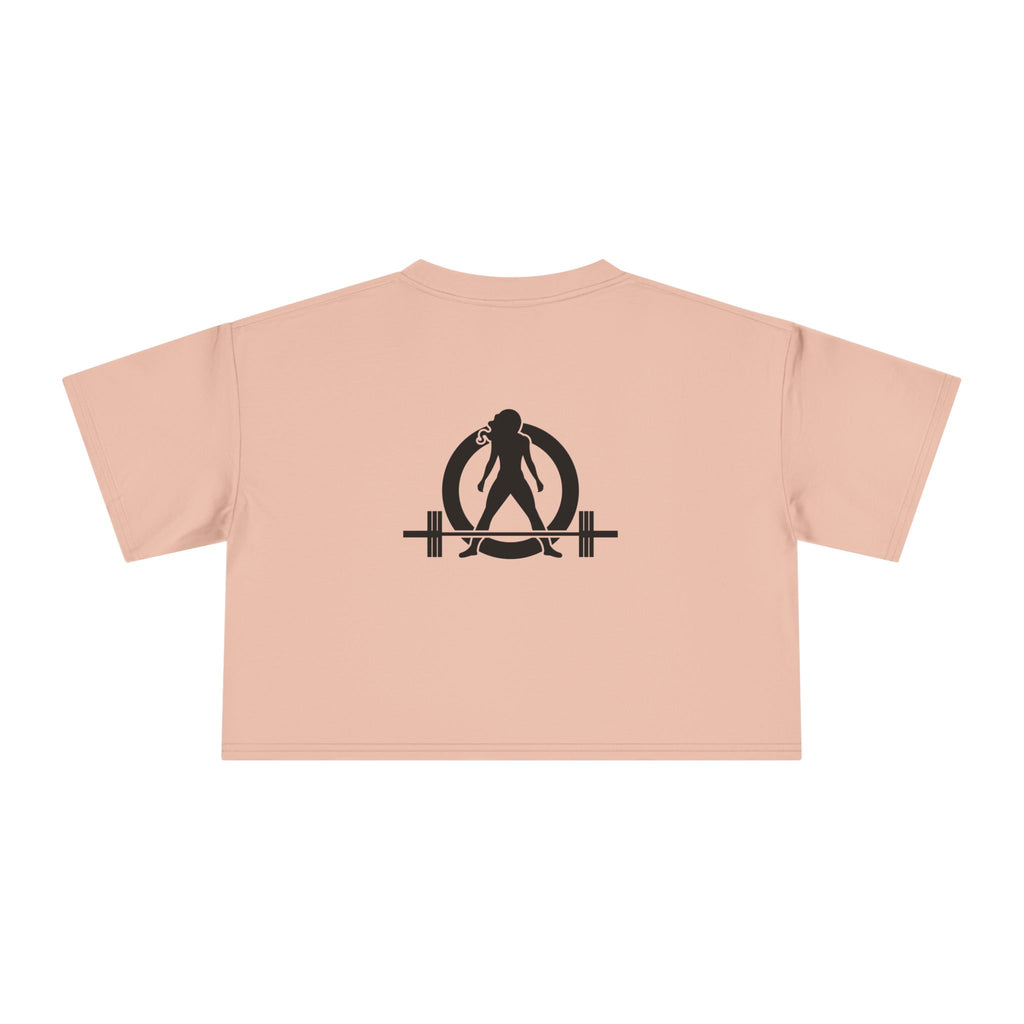 Lift Like A Girl - Women's Crop Tee - Black Logo