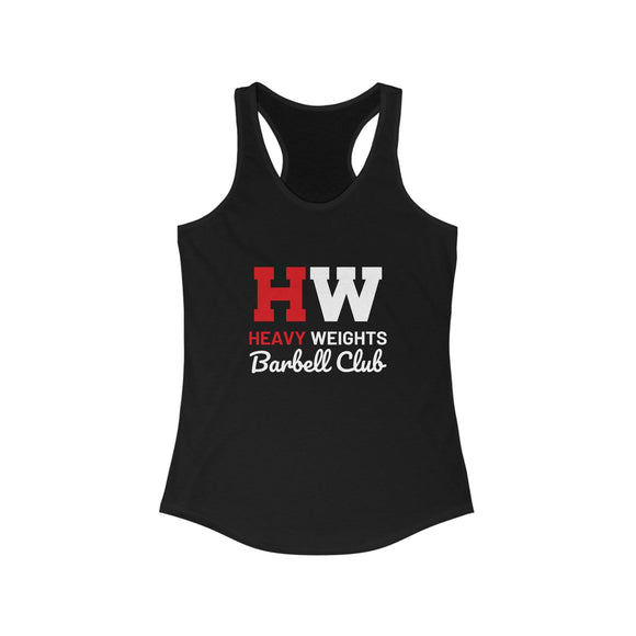 Heavy Weights Barbell Club - Women's Ideal Racerback Tank - Classic Logo