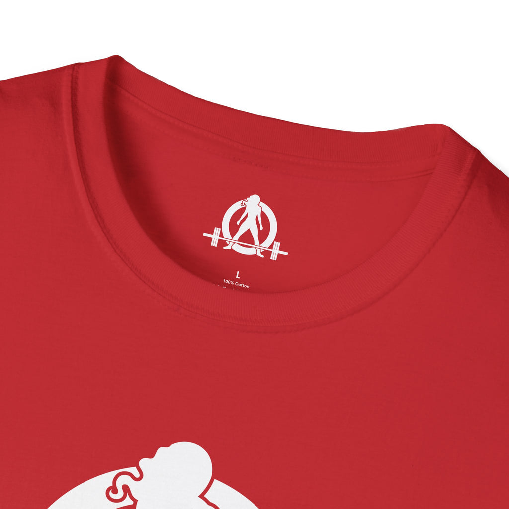 Kick Your Ass  - Unisex Softstyle T-Shirt - White Print on Front Plain Back