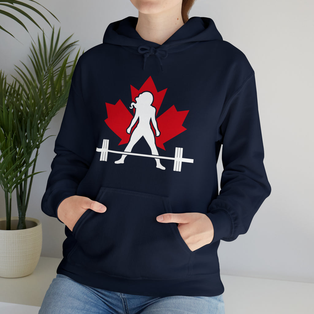 Unisex Heavy Blend Hooded Sweatshirt - Canada Dark Logo - Plain Back