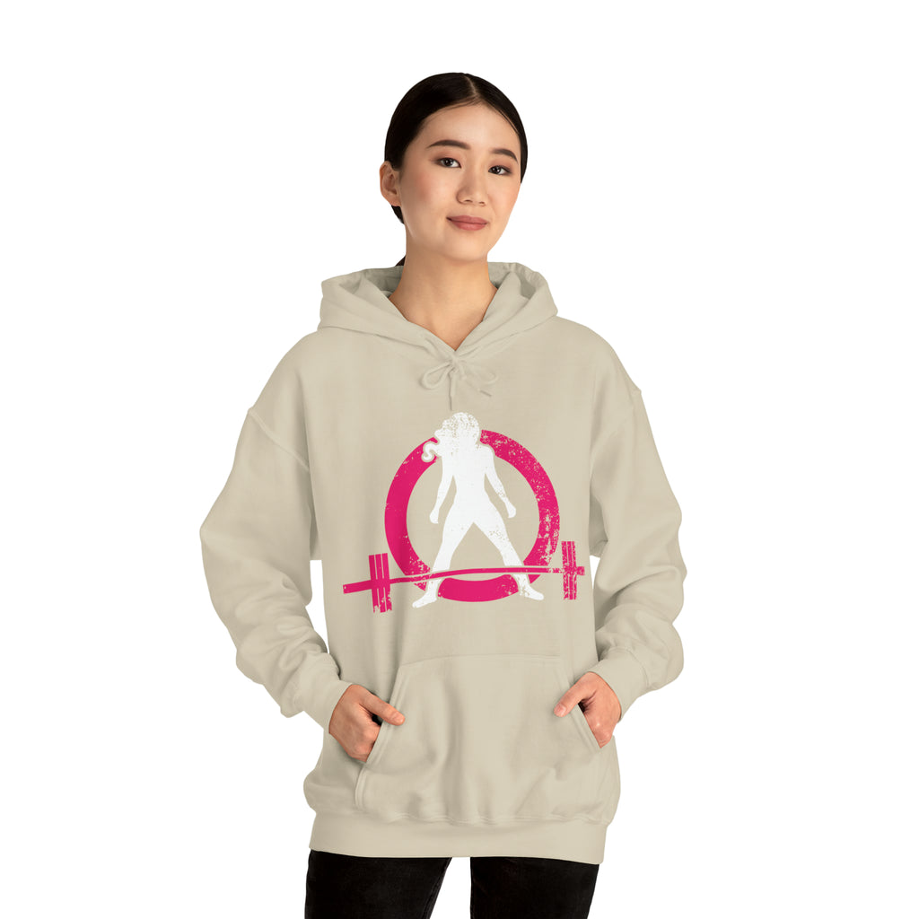 Classic Hoodie (Best Seller) - Unisex Heavy Blend Hooded Sweatshirt - Color Distressed Logo - Plain Back