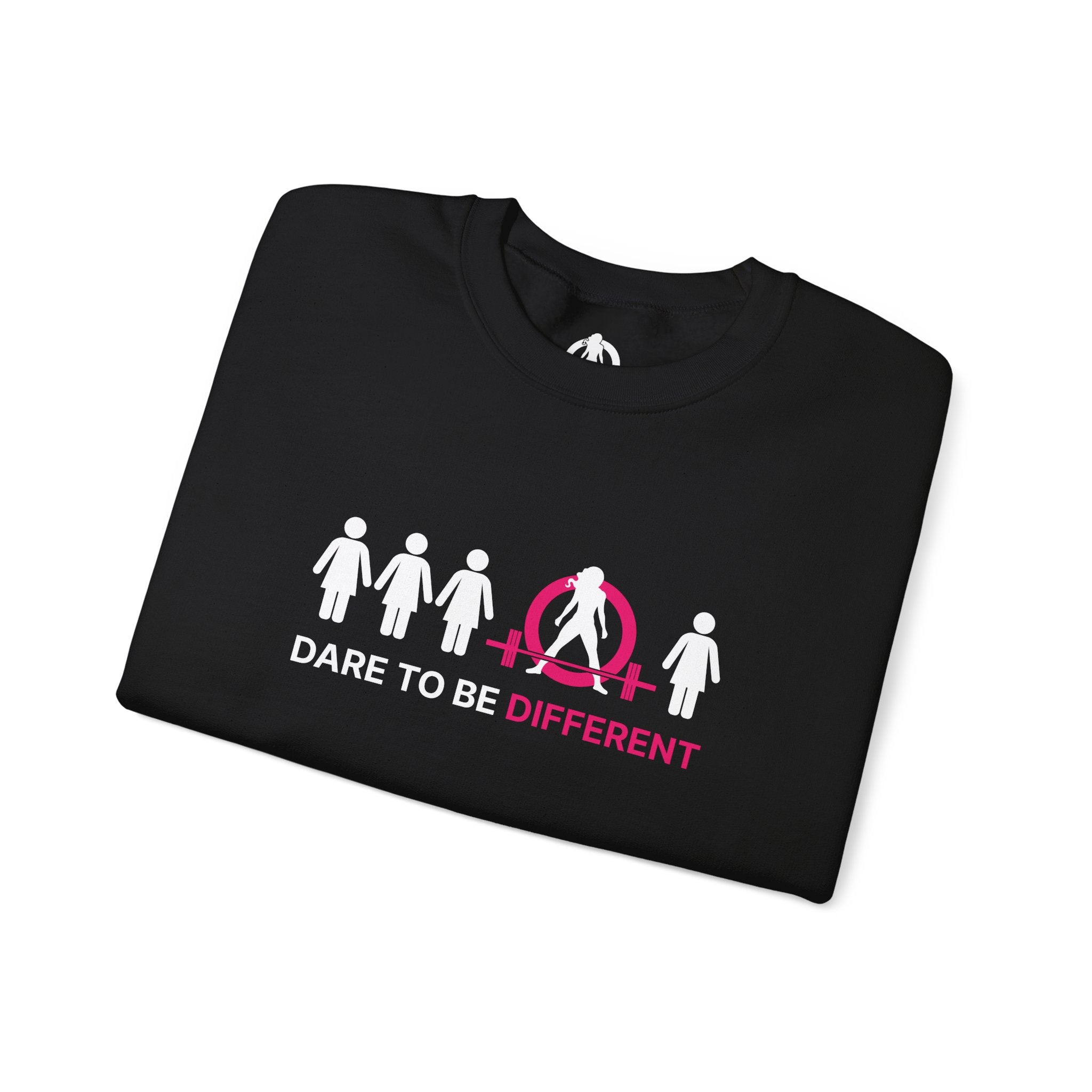 Dare To Be Different - Deadlift - Unisex Heavy Blend™ Crewneck Sweatshirt - Front  Logo Plain Back