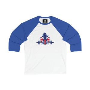 3\4 Sleeve Baseball Tee - UK Logo Light