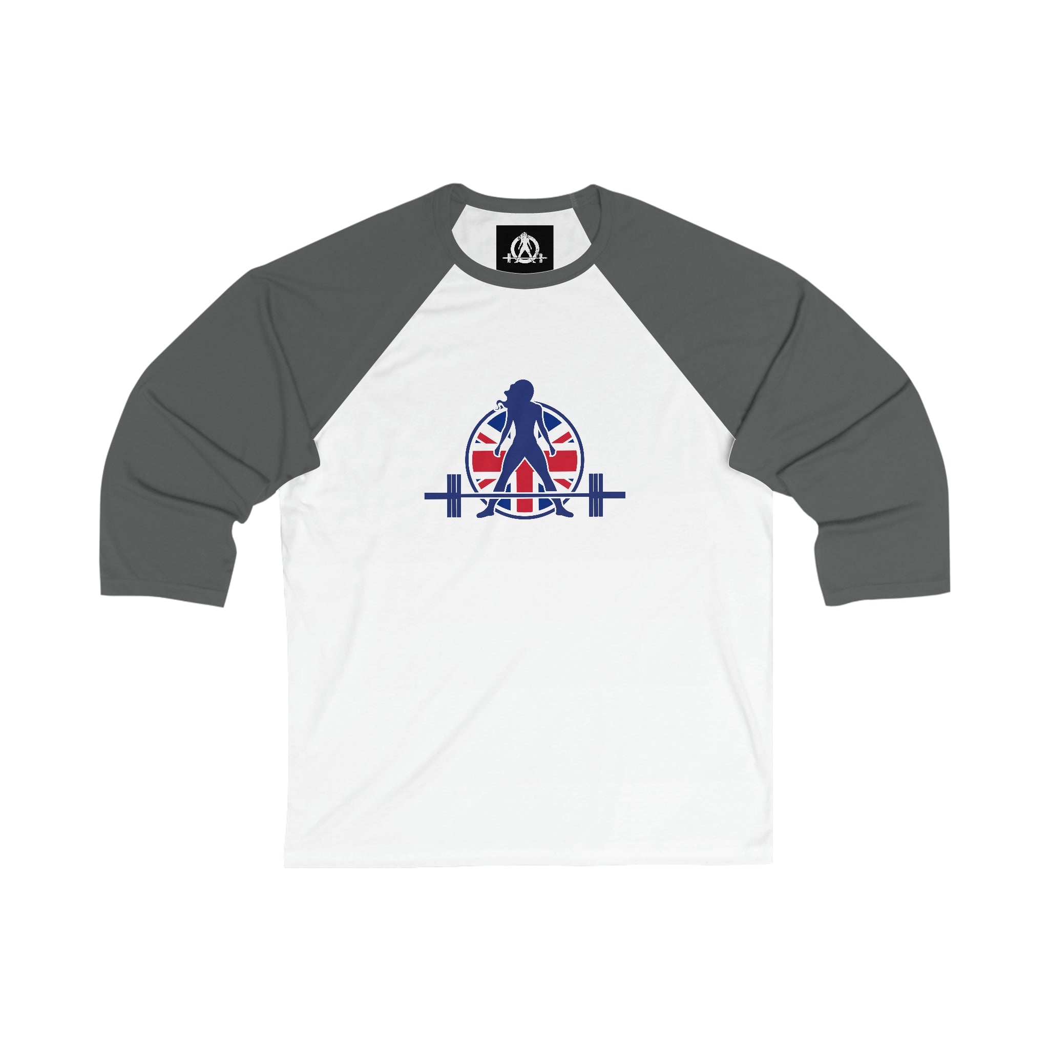 3\4 Sleeve Baseball Tee - UK Logo Light