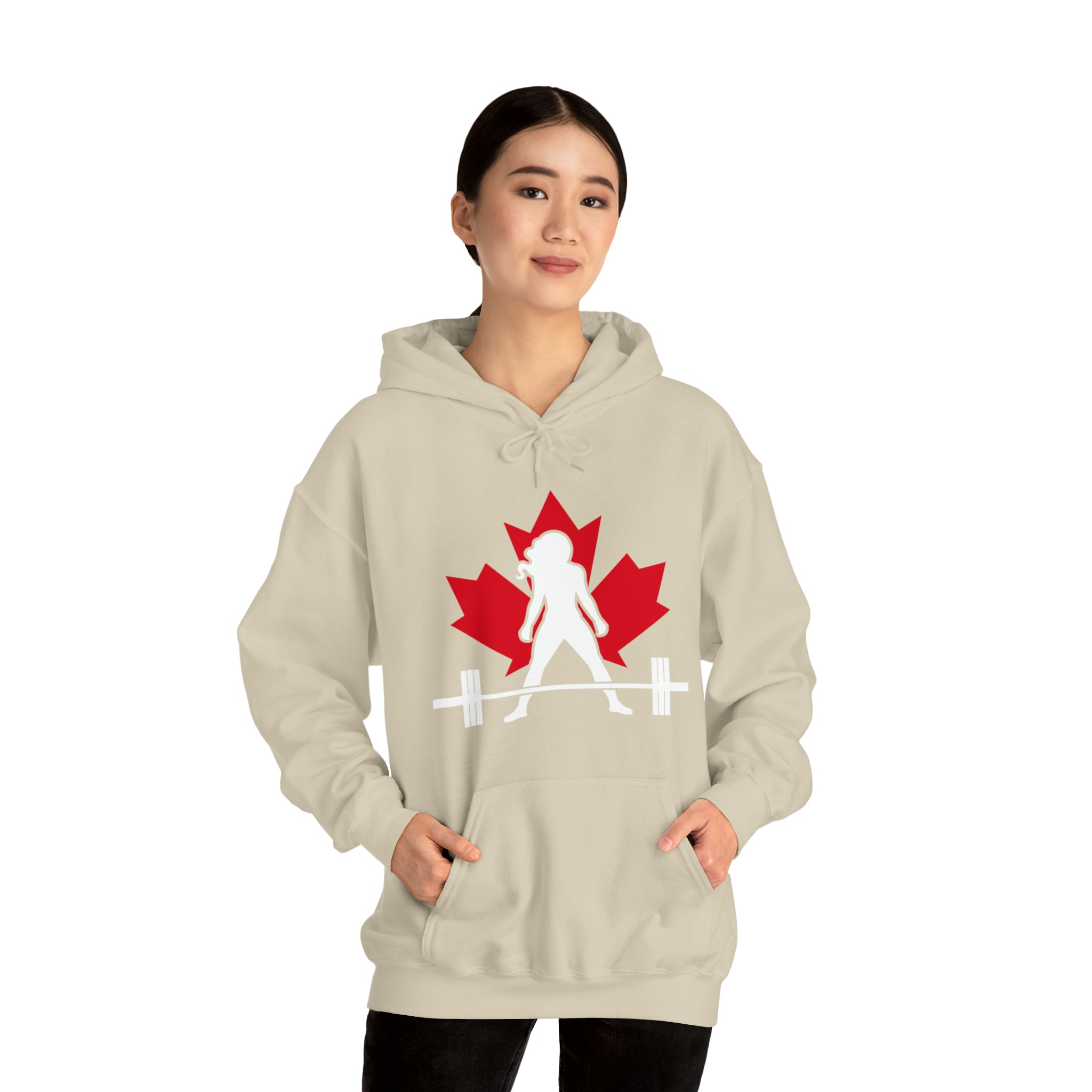 Unisex Heavy Blend Hooded Sweatshirt - Canada Dark Logo - Plain Back