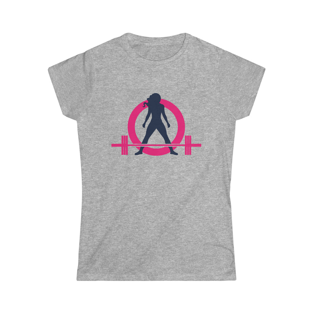 Coffee & A Barbell - Women's Softstyle Tee - Classic Color Logo