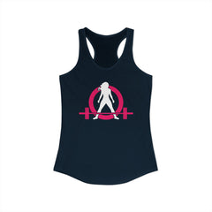 WWLW Classic Logo Racer Back Tank Top (BEST SELLER) - Women's Ideal Racerback Tank - Classic Light Logo - Plain Back