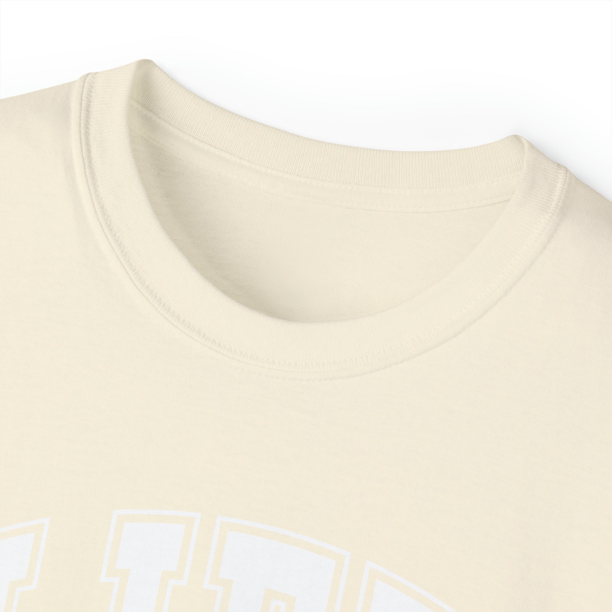 Lift Like A Girl - Unisex Ultra Cotton Tee - Front White Logo - Plain Back