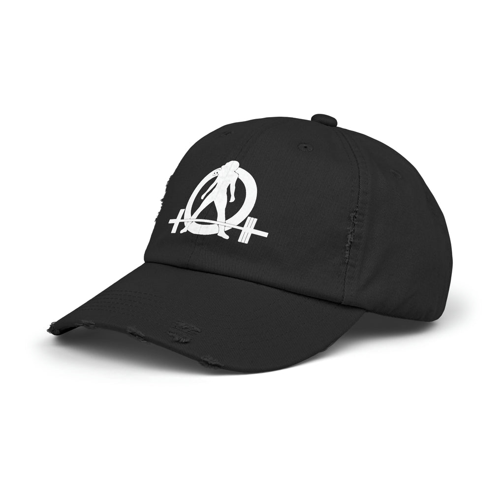 Unisex Distressed Cap - White Distressed Logo