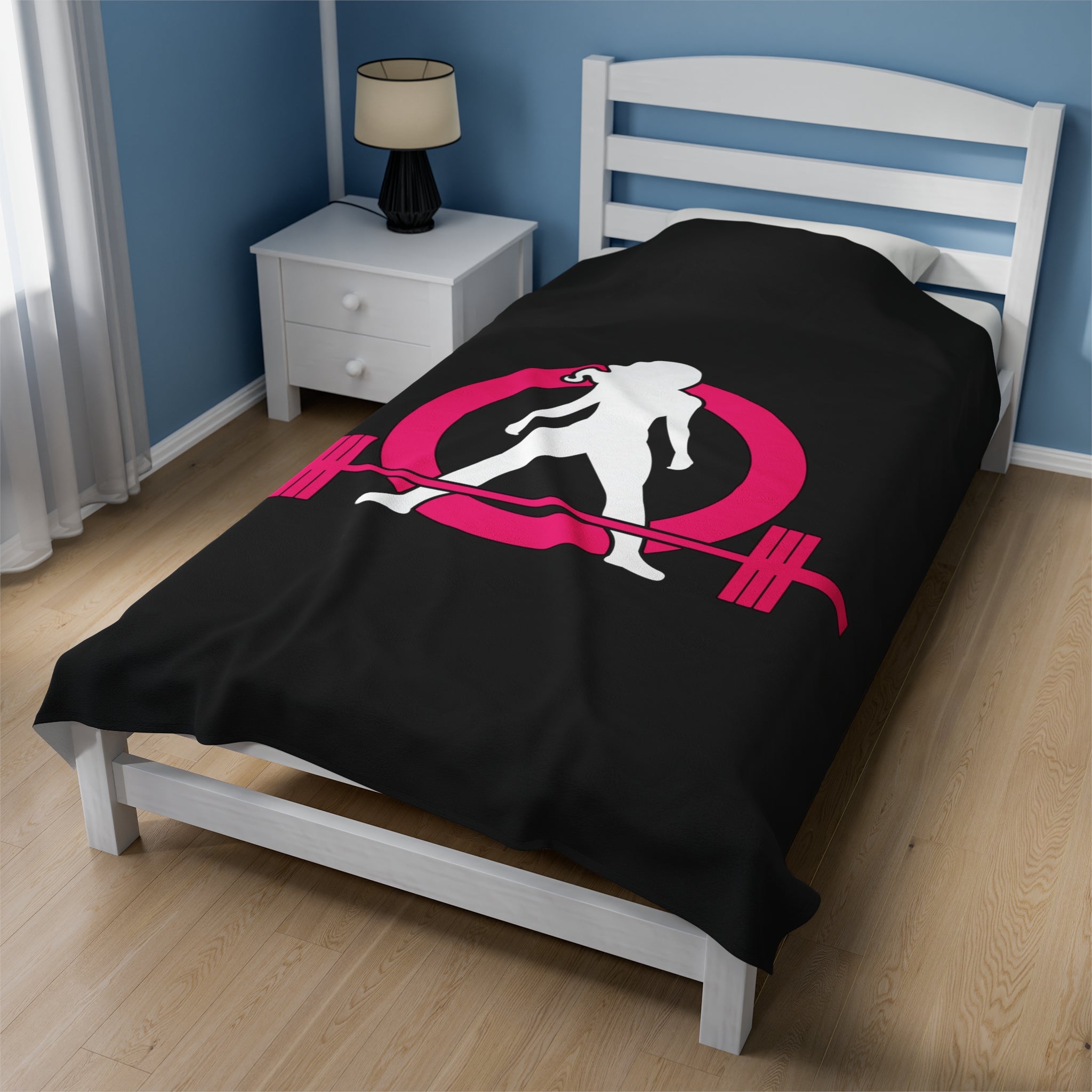 Velveteen Plush Blanket - Classic Dark Logo