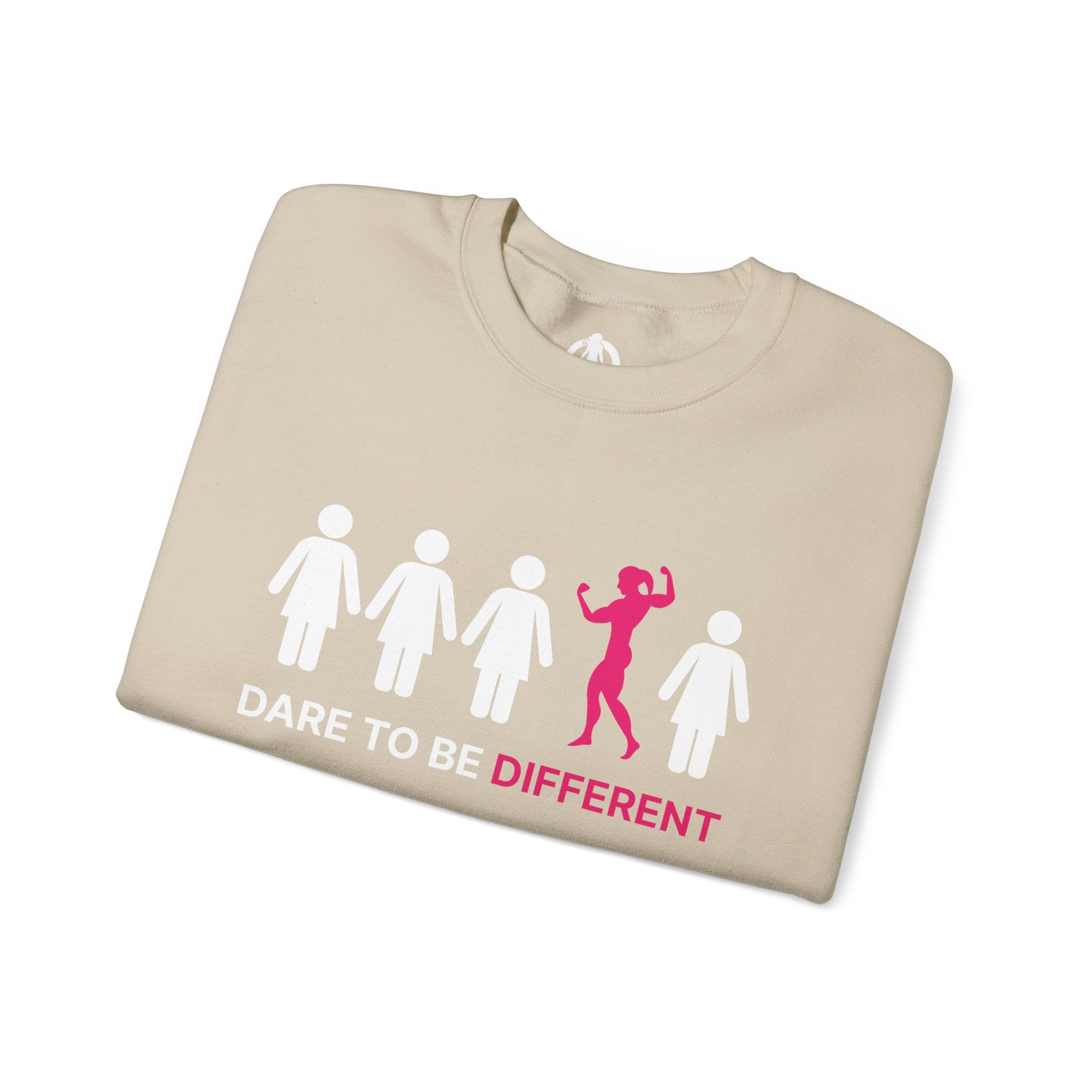 Dare To Be Different - Flex - Unisex Heavy Blend™ Crewneck Sweatshirt - Front  Logo