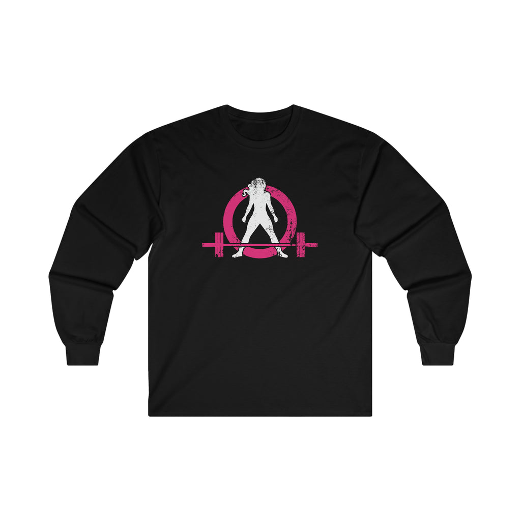 Distressed - Ultra Cotton Long Sleeve Tee - Color Logo