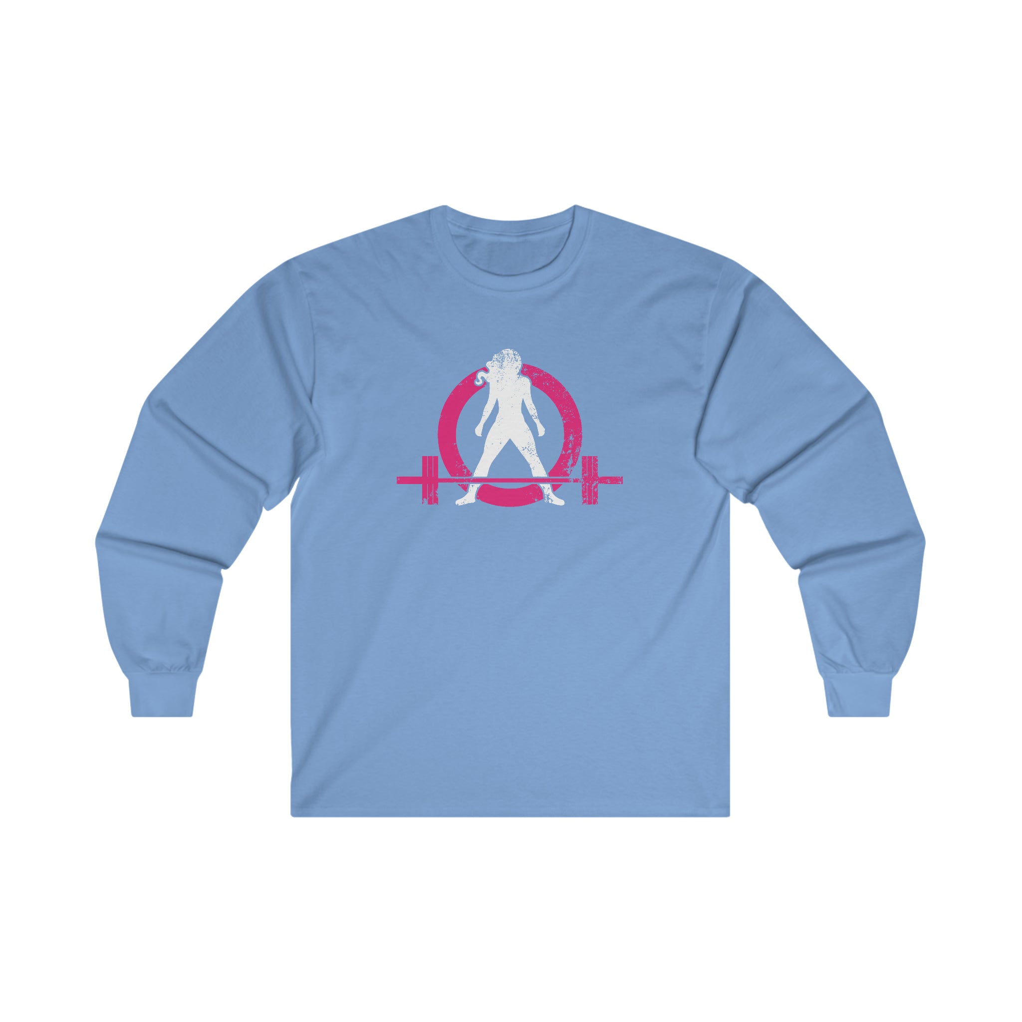 Distressed - Ultra Cotton Long Sleeve Tee - Color Logo