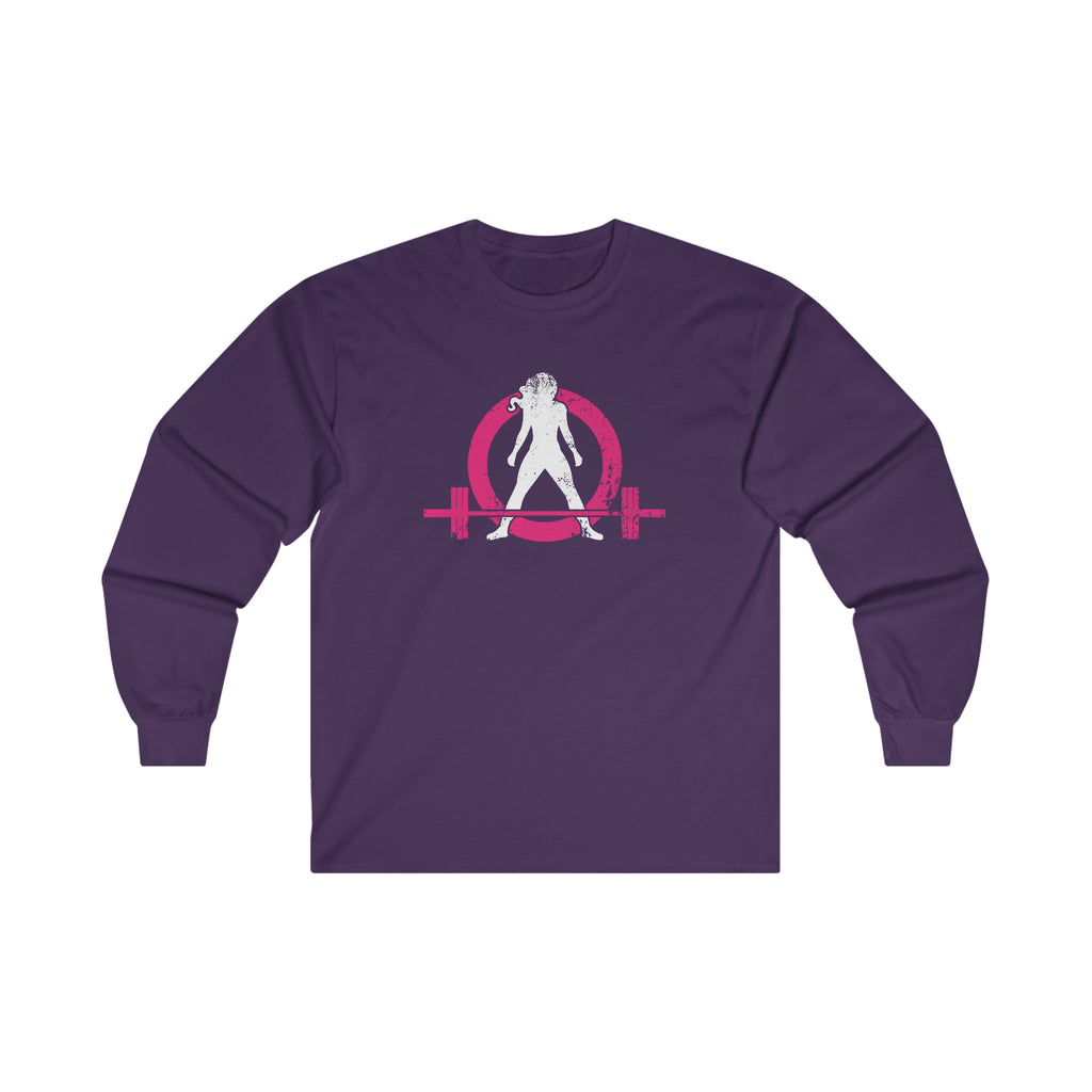 Distressed - Ultra Cotton Long Sleeve Tee - Color Logo